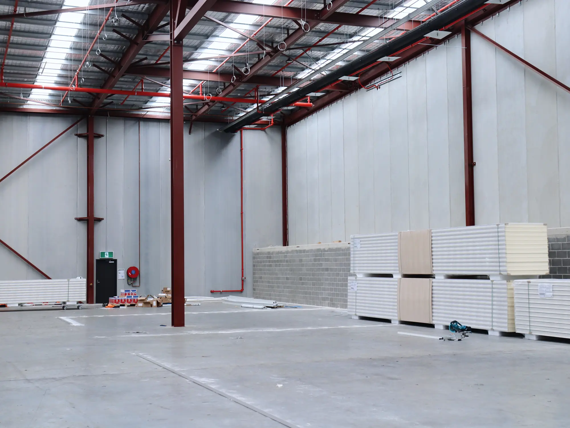 Chullora insulated panel project, coolroom construction photo 3