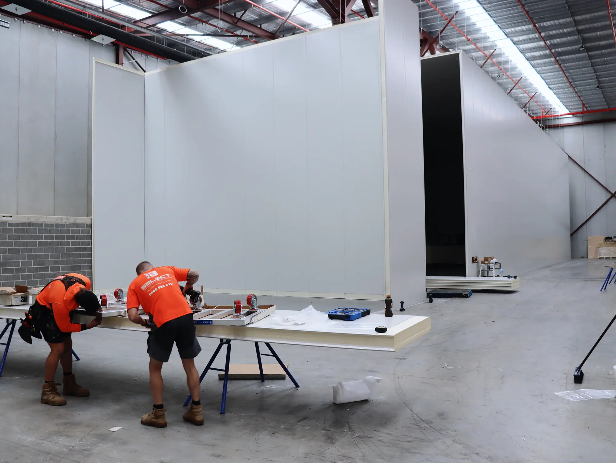 Chullora insulated panel project, coolroom construction photo 4