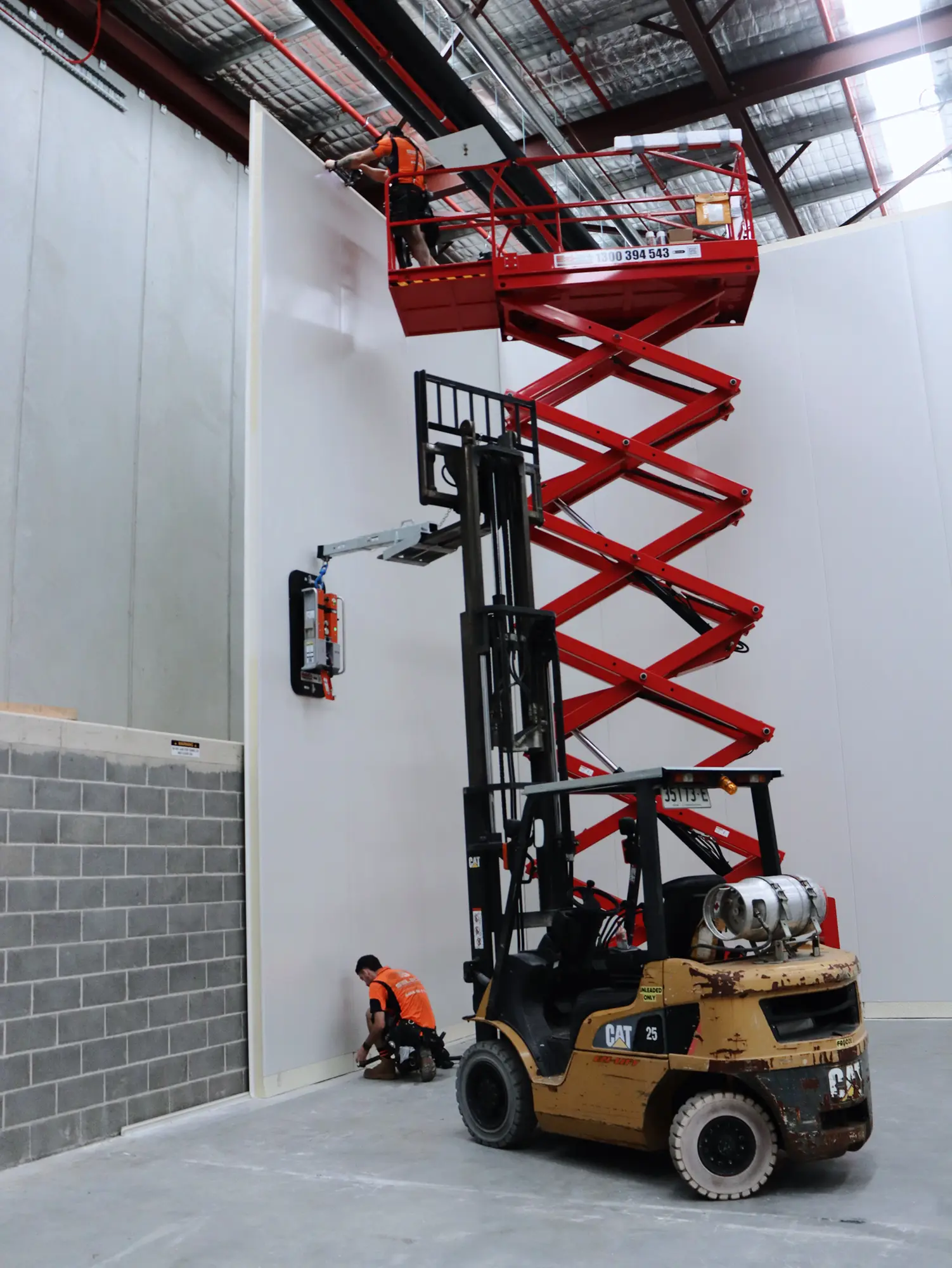 Completed insulated panel works at Chullora, Western Sydney