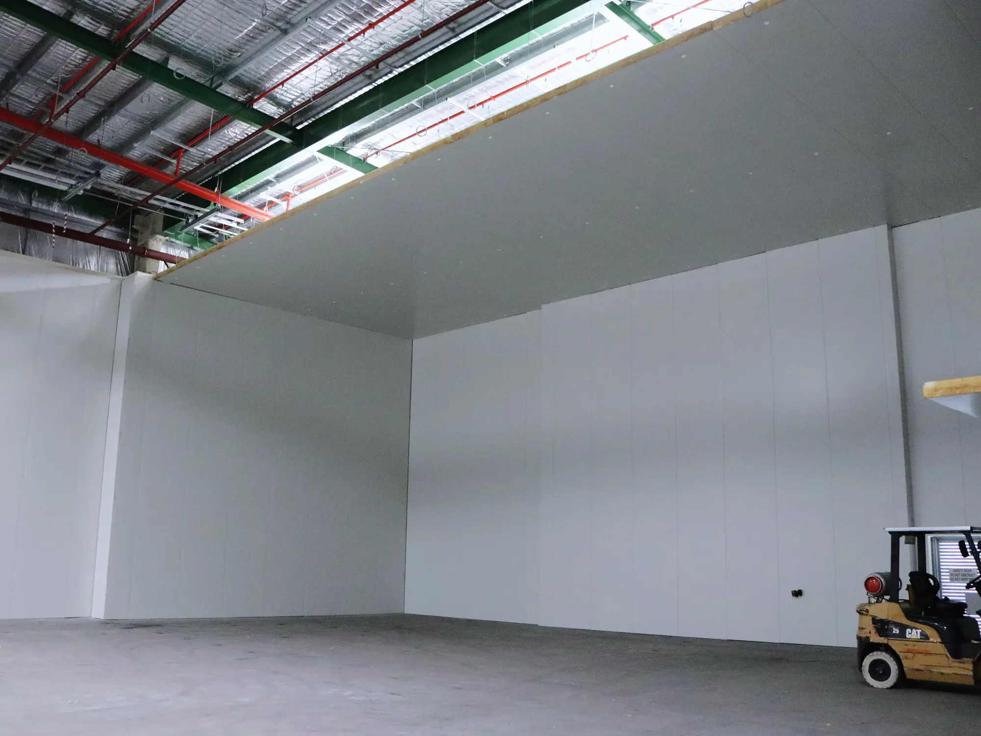 Sydney Markets Homebush cold storage project, panel installation photo 13
