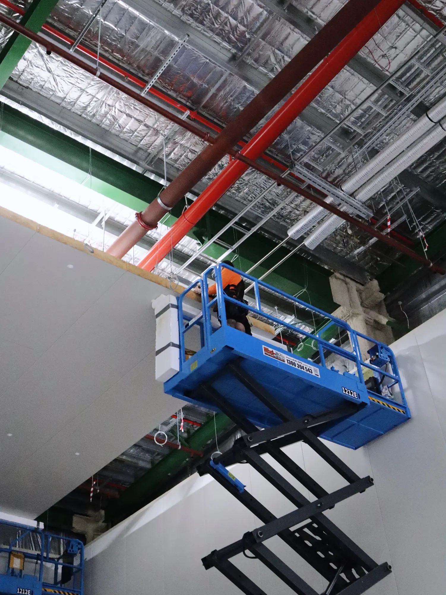 Sydney Markets Homebush cold storage project, panel installation photo 18